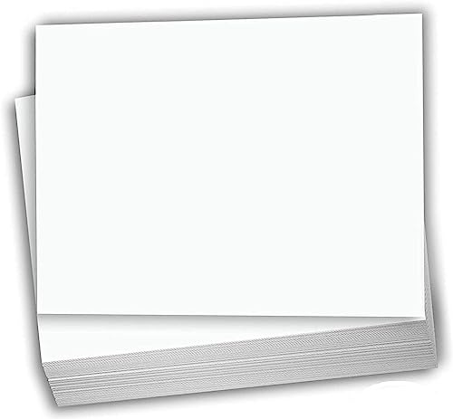 Hamilco Blank Index Cards 6 x 9 Card Stock 65lb Cover White Cardstock Paper - 100 Pack