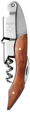 Sacacorchos multifuncional de acero inoxidable con funda de cuero, el mejor juego de herramientas de cocina con abridor de botellas, abrelatas y abridor de vino