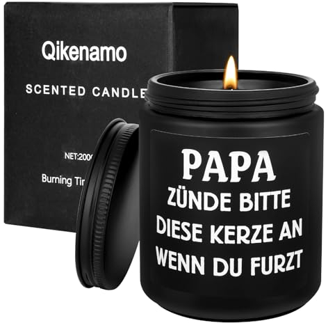 Vatertagsgeschenk für Papa, Vatertag Weihnachten Geburtstagsgeschenk für Papa Opa Ihn Weihnachtskerze Geschenke für Papa Duftkerze Vatertagsgeschenk