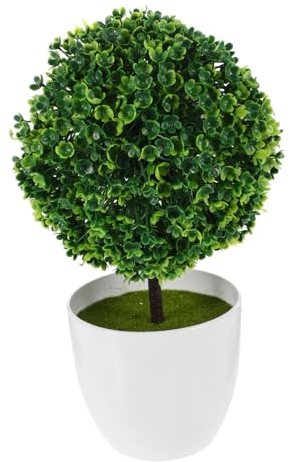 PRETYZOOM kleine Pflanzen zur Dekoration Mini-Fake-Pflanze Zimmerpflanzentöpfe Wohnkultur Pflanzenkugeln dekorativ Ball aus künstlichen Pflanzen Kleiner Baum schmücken