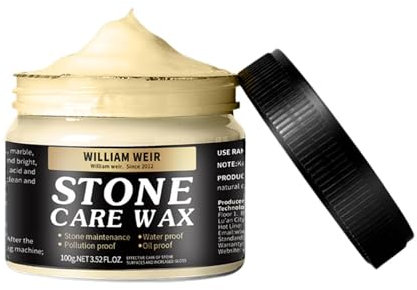 Quarz Polierwerkzeug – 80 G Granit Polierreiniger, Marmor Tiefenreiniger | Natürliches, Nährendes Poliermittel | Tragbares Wasserfestes Polierwachs, Steinpflegeprodukte Für Marmor, Granit Und Badezimm