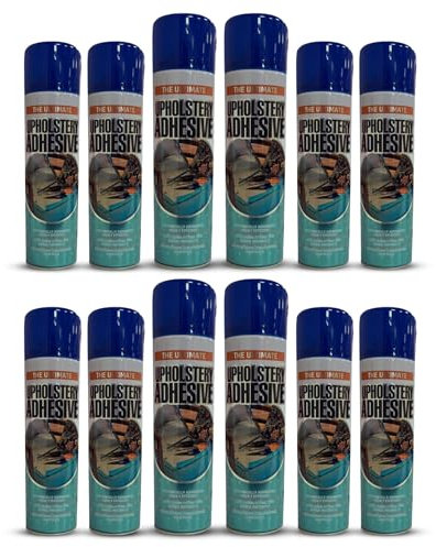 EU Fabrics Adhesive Fabric Spray | Headliner Adhesive Glue Contact Spray for Carpets | Suitable for Upholstery, Home Decor, Art and Crafts | Heavy Duty Adhesive Spray for Textiles (12)