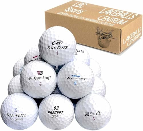 lbc-sports | 50 Lakeballs Mix | Mix di marche | Palline da golf | Qualità AAA/AA | In sacchetto di rete