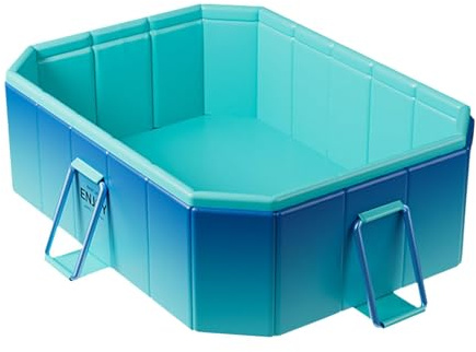 Foldable Outdoor Pool – Folding Pool, Dog Pool – Non-Inflatable Bath for Cat Shower, Outdoor Garden Bathtub, Pool For, Pool