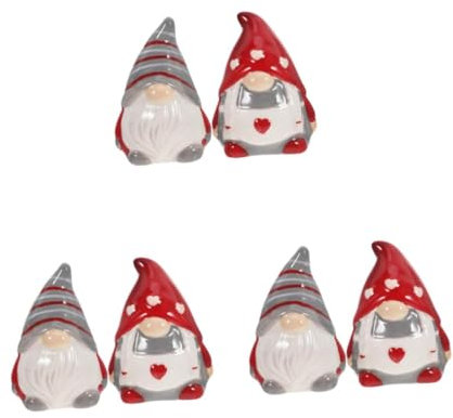 OKUMEYR 3 Pares De Adorables Frascos De Botellas De Cerámica Para Condimentos Fáciles De Limpiar Para Espacios Pequeños