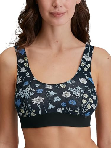 CALIDA Dam bustier, Svart tryck, 36-38