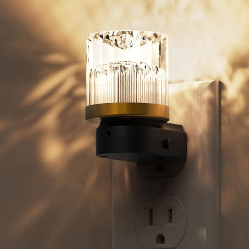 L LOHAS LED Night Light, Night Lights Plug into Wall, 3000K Soft Light LED NightLights, Built in Dusk to Dawn Sensor for Hallway, Bathroom, Rooms