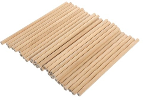 Angoily 30 Stück Holzstifte Natur Rund Bleistift 30 Stück Hb 7.01 X 0.31 Zoll Löschbar Zum Schreiben Zeichnen Skizzieren Für Schule Büro Kunstprojekte
