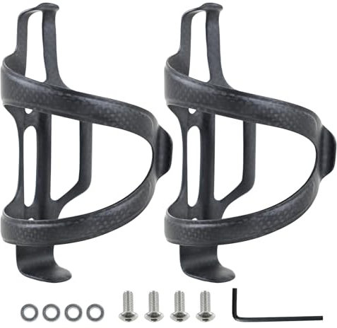 ROADNADO Carbon Bike Wasserflaschenhalter, Fahrradflaschenhalter, ultraleicht, Kohlefaser, starker Getränkehalter mit Schrauben für Radfahren, MTB, Rennrad, Anzug für Wasserkocher, 72–74 mm