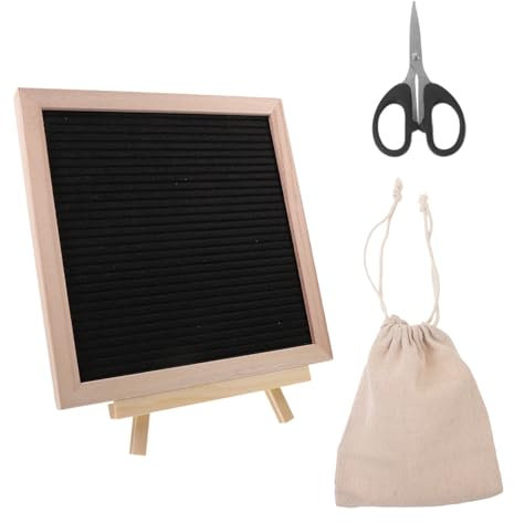 Uonlytech Filz-buchstabentafel Mit Holzrahmen Haus Nachrichtentafel Und Wohnaccessoire Für Schreibtisch Und Tischdekoration Diy-massagetafel Ankündigungstafel