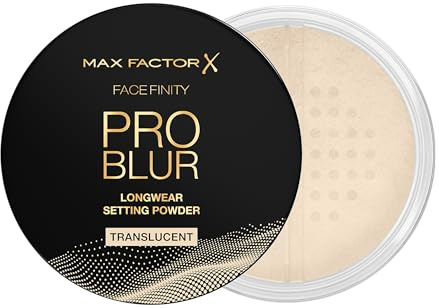 Max Factor Facefinity Pro Blur Longwear Setting Powder, 001 Translucent, Lightweight Face Powder, Long-lasting, Poreless Finish, 10.5g