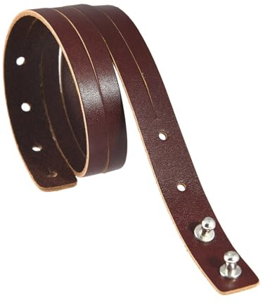 ATEIELLI Lederarmband Damen Herren Wickelarmband Braun Verstellbar 45cm Länge 1,5cm Breite