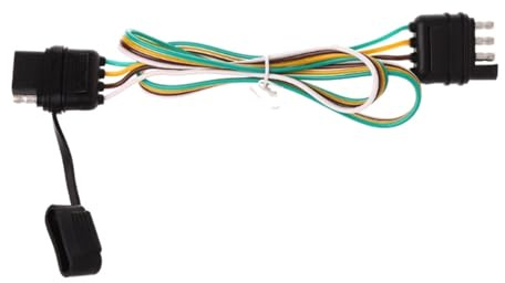 amangul Connettore per rimorchio a 4 pin, costruzione in ABS, spina rapida per camion, SUV, roulotte, camion, SUV, connettore di traino