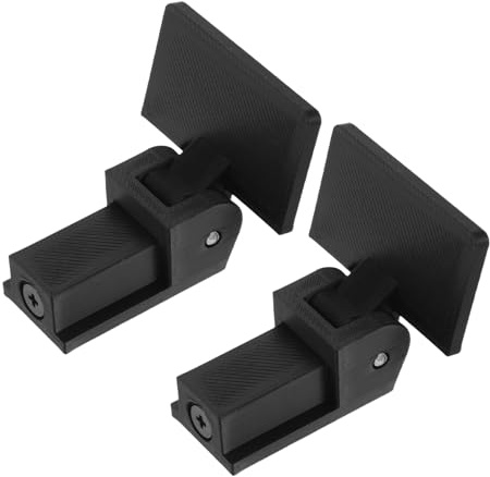 Toddmomy Bisagras de Repuesto para Tocadiscos Vinilo, Kit 2 Piezas de Plástico Negro para Reparación y Mantenimiento de Cubierta Antipolvo, Silencioso y Duradero, Accesorio para Plato