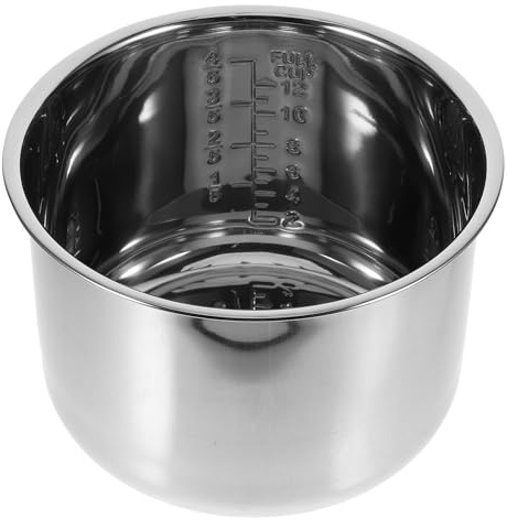 POPETPOP Cubeta Olla GM6 Litros de Acero Inoxidable, Recambio Interior para Olla Programable y Arrocera, Repuestos Compatibles Modelos D/E/F/G/H, Accesorios de Cocina Multifunción