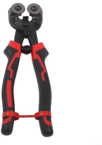 Pinze ergonomiche da 20,3 cm con impugnatura morbida per tagliare facilmente pareti, pavimenti, piastrelle, marmo, pietra, vetro, mosaico, resistente, pinza a ruota (pinza a doppia ruota)