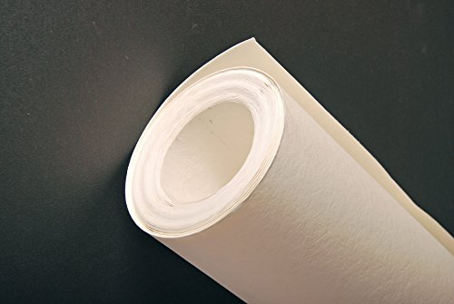 Clairefontaine 96721C Rolle Zeichenpapier Papier à grain (180 g, gekörnt, 1,96 m x 10 m, für Bleistift, Zeichenkohle, Filzstift, Tinte und Gouache geeignet, säurefrei) weiß