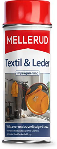 MELLERUD Textil & Leder Imprägnierung – Effizientes Mittel zum Schutz vor Feuchtigkeit und UV-Strahlung von Textilien und Leder – 1 x 0,4 l