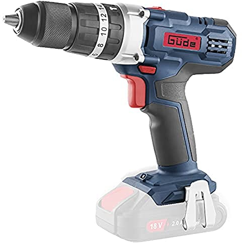 Güde 58503 Akku Schlagbohrschrauber BSB 18-0 (18 V, 16 Drehmomentstufen, 13 mm Metall-Schnellspannbohrfutter)