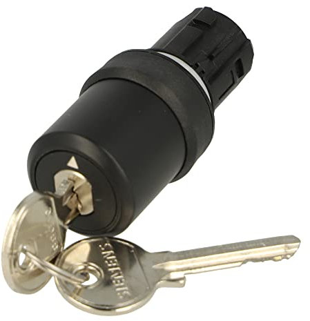 3SU1000-5BF11-0AA0 | SIEMENS CES KEY-OP. SWTCH, 22MM, RND, PLASTIC, LOCK NO. SSG10, WITH 2 KEYS, 2 SWTCH POS. O-I