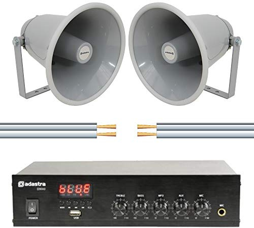 Adastra Fondo 40W Sistema de altavoces PA IP33 Sistema de sonido Bluetooth USB