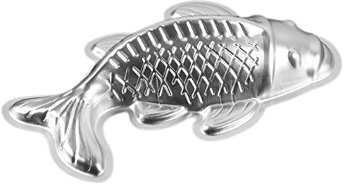 Cabilock Aluminium 3D Karpfen Kuchenform 25X14X5.5 Cm Fischform Für Reiskuchen Schokolade Und Gelee Backform Mit Antihaftbeschichtung Für Kreatives Diy Backen