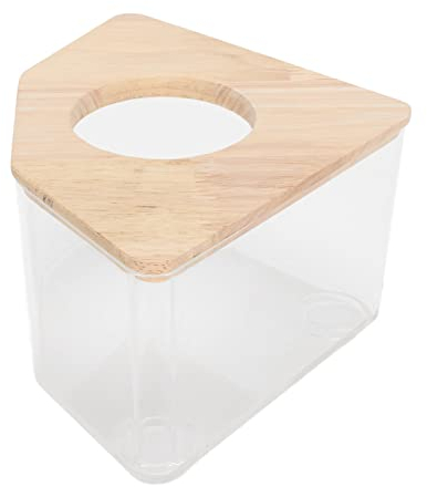 HEEPDD Hamster-Sandbadbox Rechtwinkliger Ventilator Transparentes Hamster-Sandbad für Kleintiere