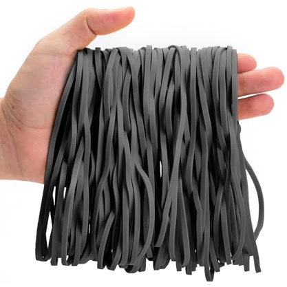 Mr. Pen- Large Rubber Bands, 100 Pack, Black, 7 Inch, Extra Large, Long, Office Supplies | Heavy Duty Rubber Band for File Folders, Trash Can, Office Supplies