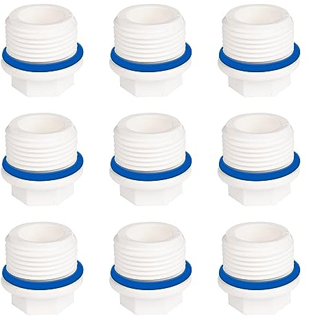 Threaded Blanking Cap 9pcs Drain Seal Pipe Fitting Sink Blanking Cap Drain Pipe Sealer Cap(Female Thread) 3/4 Bsp Washing Machine And Appliance Tap Threaded Blanking Off Cap