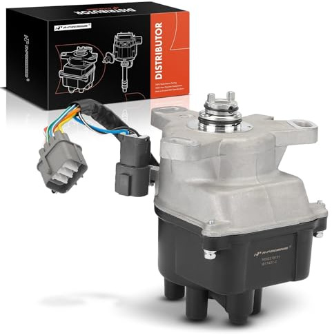 A-Premium Electronic Distributor with Cap and Rotor Compatible with Honda Civic (CX/DX/LX Model) 1992-1995, Civic del Sol (S Model) 1993-1995, 1.5L 4 Cyl