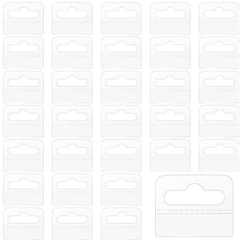 200 Pcs Etiquetas Colgantes Adhesivas Transparentes, Etiquetas Etiquetas Colgantes de Plástico Autoadhesivas, para Artículos de Venta Tienda ExhibiciÓN al Por Menor