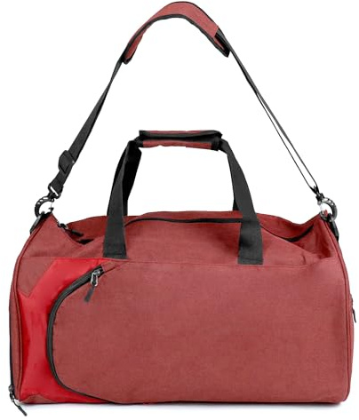 QWORK® Borsa Sportiva, Borsa Sportiva da 40 Litri, Borsa da Viaggio Impermeabile per Uomo e Donna, Grande Borsa Sportiva con Scomparto per Scarpe e Scomparto Umido, per Sport, Viaggio, Yoga