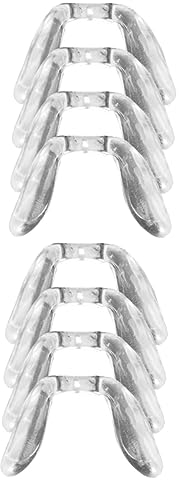 minkissy 8 Stück Brillen Nasenpads Aus Silikon Geschmeidige Nasenpads Brillenhalter Brillengestell Zubehör Brillen Nasenpad Brillen Nasenhalter Nasenpad Für Brillen Nasenpads Für