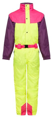 Funky Alps - Vintage Skianzug - Unisex Retro-Ski-Outfit - Wind- und wasserdicht - Perfekt für Après-Ski - Erhältlich in den Größen S bis XXL