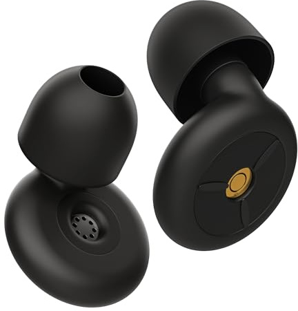 Waabose Ear Plugs for Sleep, Comfy and Reusable Earplug for Hearing Protection, Silicone Ear Plugs for Sleeping, Noise Cancelling, Concerts, Flight Travel, Work and Nightlife with 6 Tips(S/M/L)
