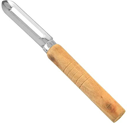 MQPALZKD Stainless Steel Peeler Wooden Handle Potato Peeler Fruit Peeler