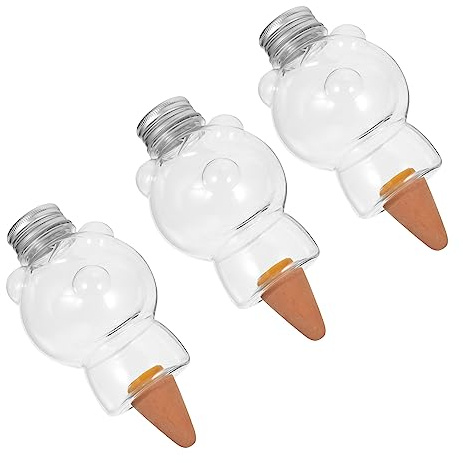 GAROZATION Automatischer Keramik Pflanzenbewässerer 3 Stück 400ml Selbstbewässernde Bewässerungsspitzen für Garten und Pflanzbereich Einfach zu Bedienen