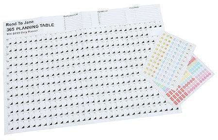 Veemoon Wandkalender Übergroßes Kalenderblatt Notizkalender Tagesplankalender Großer Terminplaner Kalender Planungsplan Papierkalender Tagesplaner