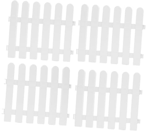 Kisangel 4pezzi Recinzione Pvc Giardino Recinzione da Giardino Pannello per Prato per Piante Portatile per Esterno