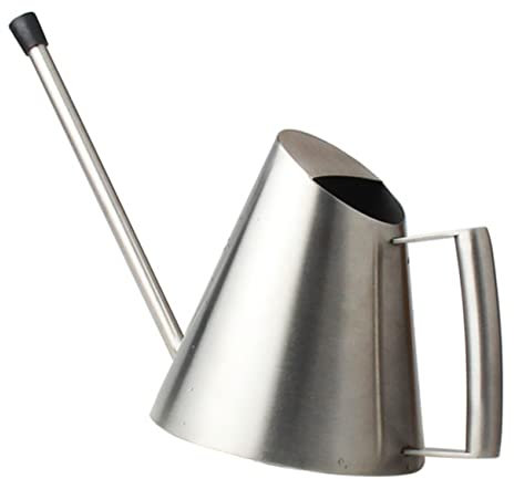 iplusmile Arrosoir Acier Inoxydable avec Longue Goulotte Pot Arrosage Métallique pour Plantes Intérieur et Extérieur Conception Ergonomique et Pratique pour Arrosage