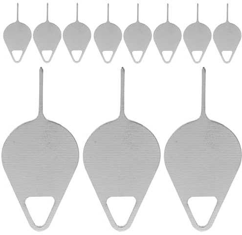 TEHAUX Pin Sim in Acciaio Inossidabile 100 Pezzi Ago Espulsione Vassoio Schede Sim 3,2 Cm Foro per Portachiavi Smartphone e Accessori Cellulari Colore Casuale