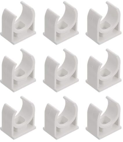 Abrazadera de Pvc de Color Claro para Mangueras y Tubos, 200 Piezas | Resistente la Corrosión y Ligera, Fácil Instalación, para Manguera de Silicona y Pared
