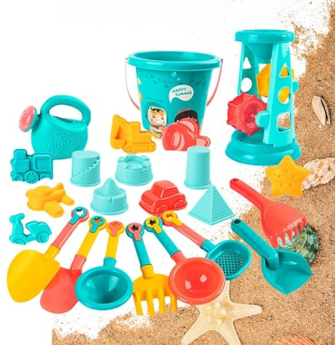 Generisch Sandkasten-Spielzeug | Tolle Sommer-Wasserspiele - 23-teiliges Sommer-Sandkastenspielzeug,für Kinder, Mädchen, Camping, Pool, Garten, Schwimmbad, Reisen und Geburtstagsparty