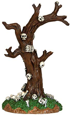Lemax - Skeleton Tree - Totenkopfbaum - Höhe 13,50cm - Waldzubehör - Halloween Village - Spooky Town - Dorf