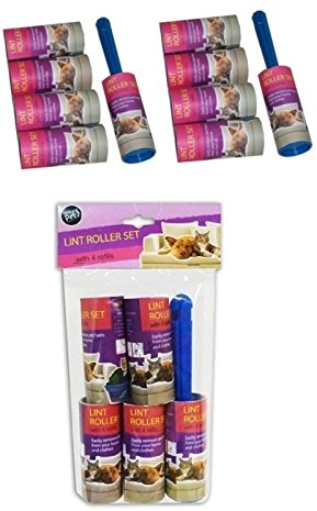 10 Pack Lint Rollers Dog Cat Pet Hair Remover For Clothes Furniture With 8 Refills Easy to Use Lint Roller - Pet Hair & Fluff Remover - Simply Removes the Dust / Dirt & Animal Hairs from Clothing & Furniture by Wilsons Direct