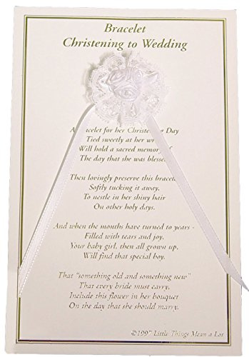 Girls Christening to Wedding Bracelet (One Size/White)