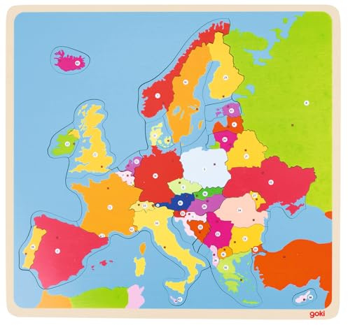 Goki 57509 - Puzzle - Europa, Art: Uni
