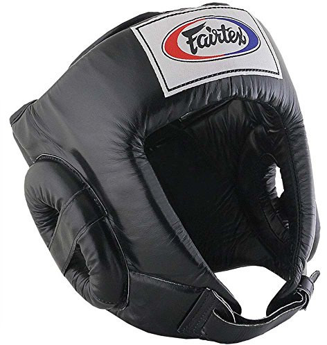 Fairtex Kopfschutz, HG1, schwarz, Head Guard, Protector, Muay Thai, Wettkampf
