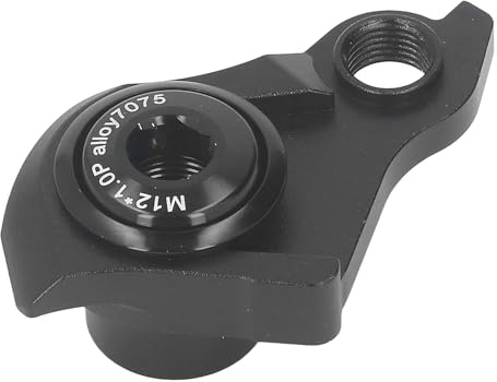 Schaltauge Adapter, Fahrrad Schaltwerk Adapter, Kleiderbügel Verlängerung, Fahrradrahmen Getriebe Heckhaken Verlängern für Mountainbike, Fahrrad Verbindungsteil (schwarz)