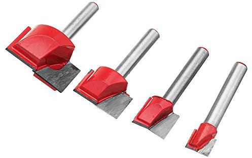 ChaRLes 4 Stücke 10/15/22 / 30Mm Fräser Oberfläche Hobeln Bottom Reinigung Holz Fräsen Cnc Fräser